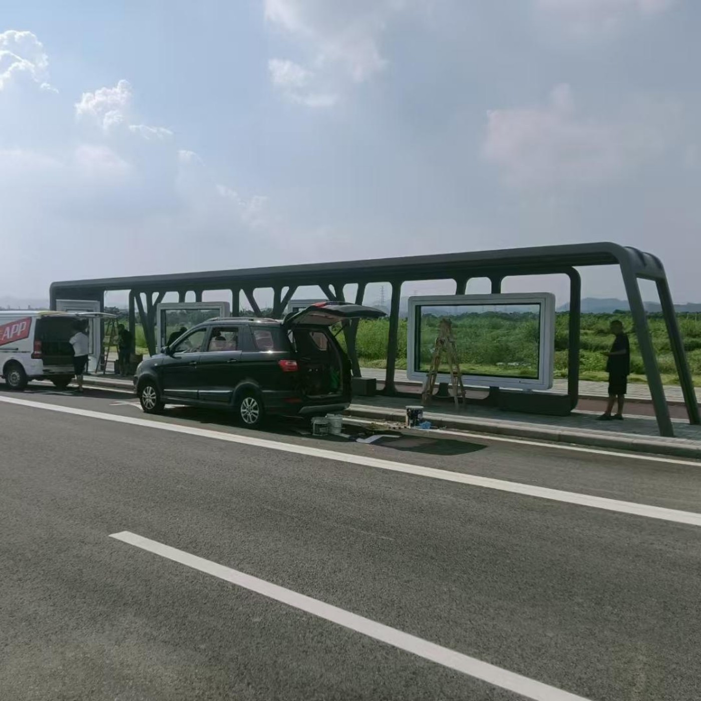 富山工业区公交站