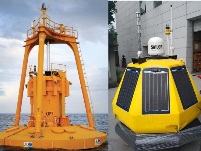 卫星天气、渔业浮标